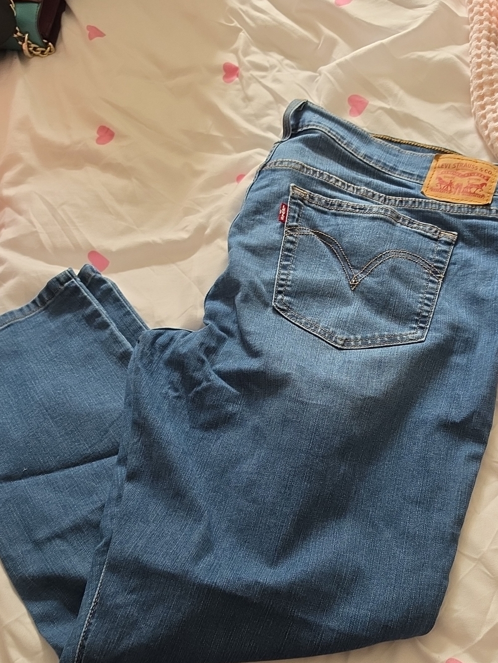 Levi's Women's Medium Blue Straight-Leg Jeans